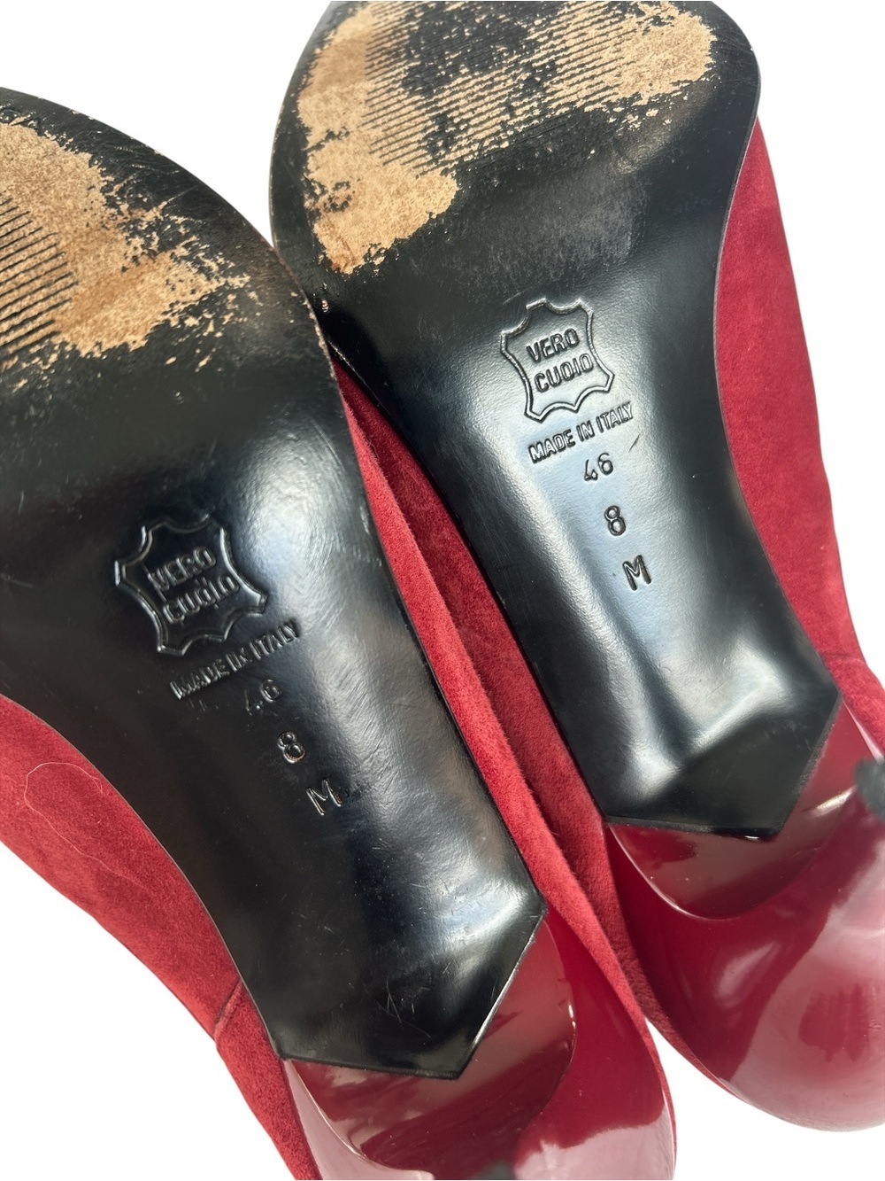 Via Spiga Burgundy Suede Pointed-Toe Mules - Picture 9 of 9